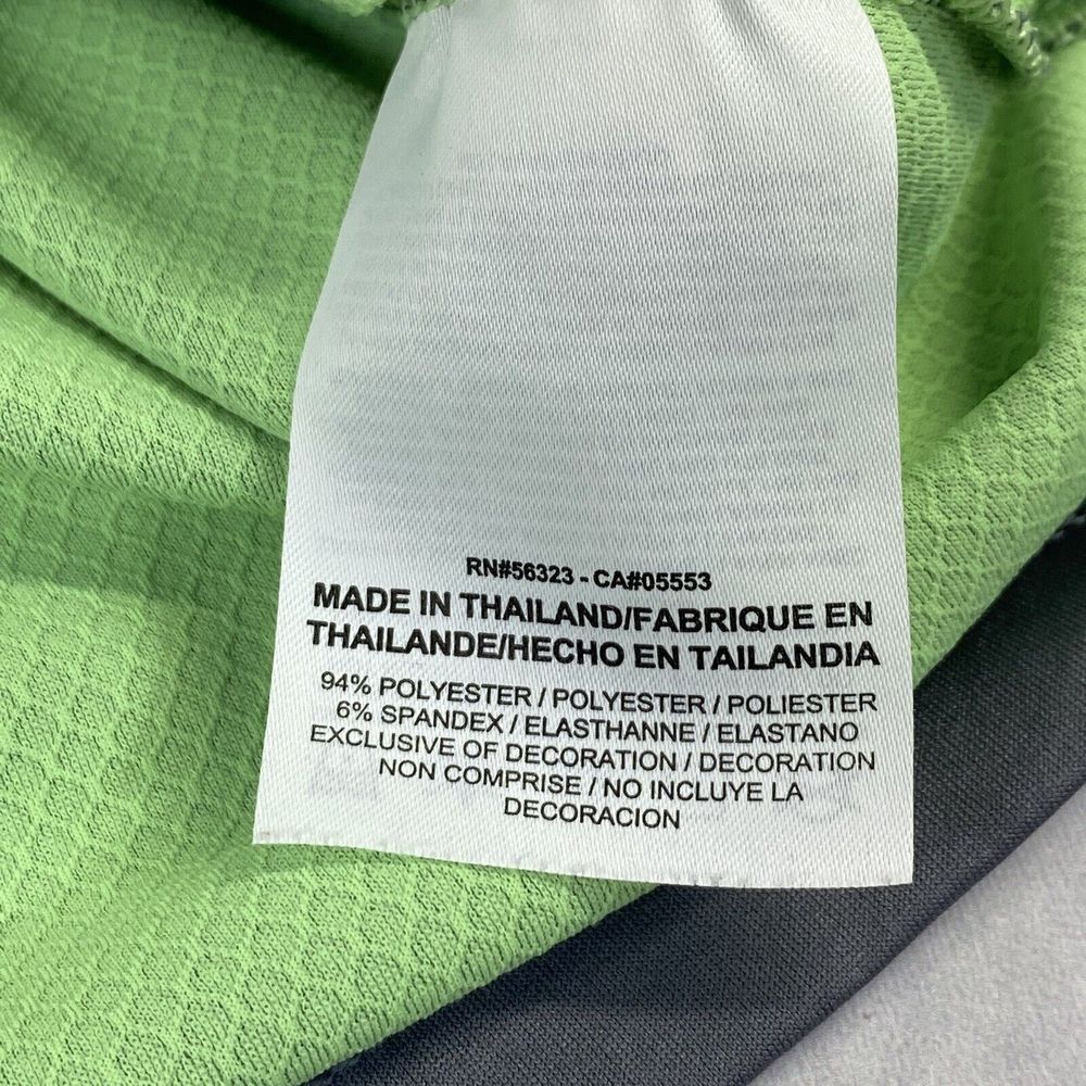 NIKE x Tiger Woods Collection Size XXL Mens Snap Front Golf Polo Gray / Green - Picture 4 of 15